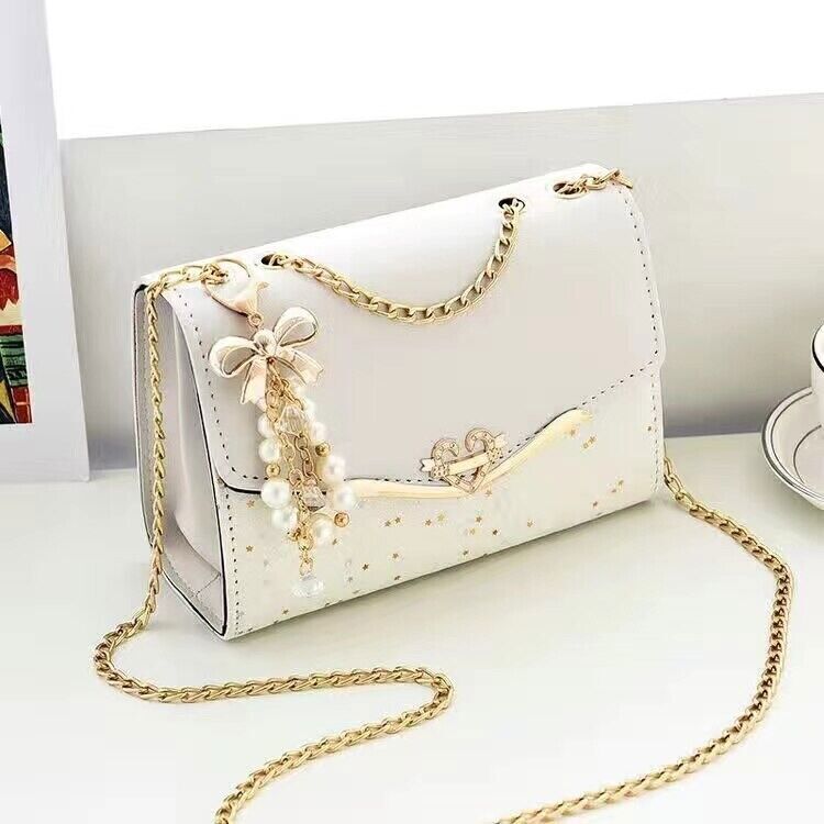 Women PU Leather Designer Crossbody Bags Fashion Shoulder Female Retro Chain Bag