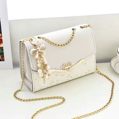 Women PU Leather Designer Crossbody Bags Fashion Shoulder Female Retro Chain Bag