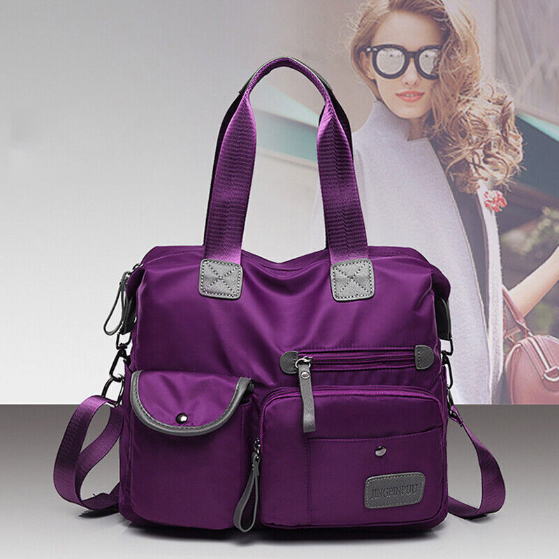 Women's Multi-pockets Shoulder Bag Portable Outdoor Travel Zipper Handbags
