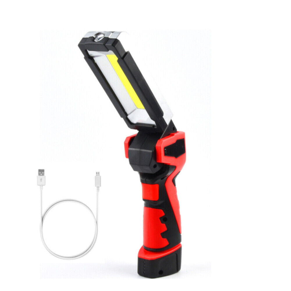 Work Light Magnetic LED COB Rechargeable Torch Flexible Inspection Lamp Cordless