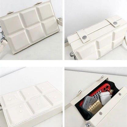 Men's Small Shoulder Bag Suitcase Shape Crossbody Bags Handbag