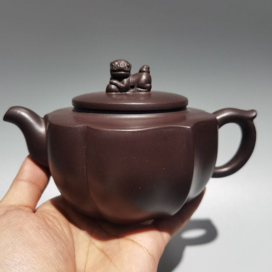 vintage chinese yixing purple clay teapot zisha ceremony teaware collection rare