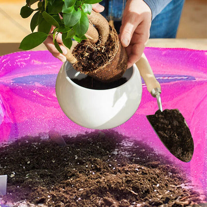 Planting Mat PVC Holographic Gardening Potting Pad Foldable Garden Tools 68x50cm