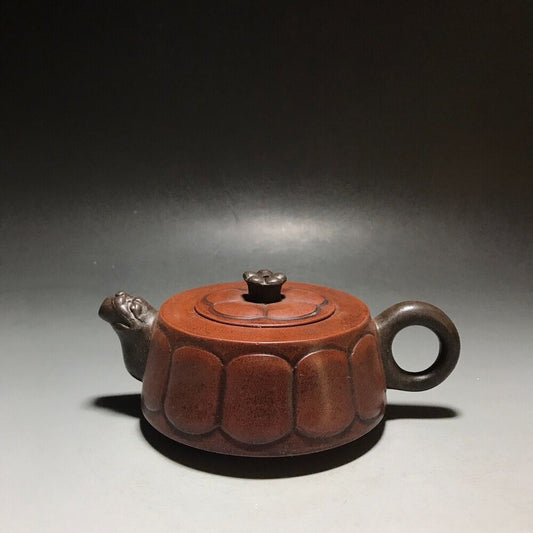 Chinese Yixing Zisha Clay Handmade Exquisite Teapot 品茗：菊瓣壶 底款：陈鸣远