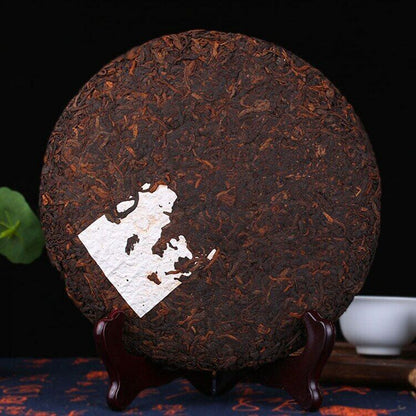 2022 Yr Yunnan MengHai Heaven Earth 726 Ripe Puer Tea Cake Pu-erh Cooked 357g