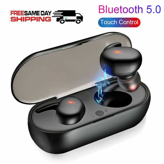 TWS Bluetooth 5.0 Wireless Earbuds Earphone In-Ear Stereo Waterproof Headphone