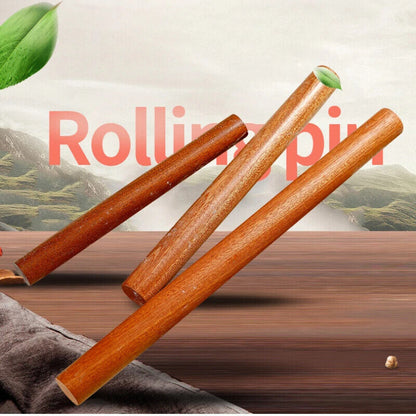 Rolling Pin Solid Wood Natural Unpainted Ebony Baking Tool Kitchen Dough Rollers