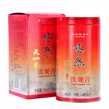 TenFu's TEA You Ran Tie Guan Yin Tieh Kwan Yin Chinese Oolong Tea 100g Tin