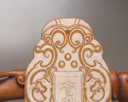 Chinese Old Natural Hetian Jade Carved Exquisite Figurines Pendant Jewelry Rare