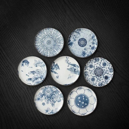 Celadon Tea Coaster|Glazed Tea Coaster|Coffee Coasters|Tea Ceremony Accessories