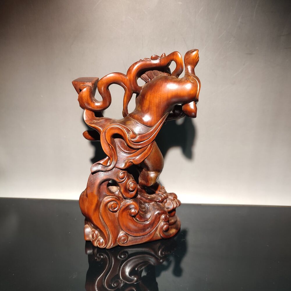 Wooden Decor Ornaments Appealing Sculpture Wood Carving Home Art Crafts Figure