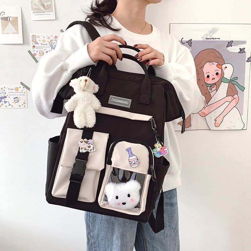 Purple Backpack Women Backpacks High School Bags Teenage Girl Travel Rucksack