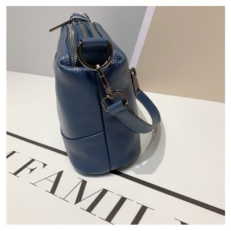 Women Genuine Leather Bag Female Natural Cowhide Shoulder Cross-body Bag