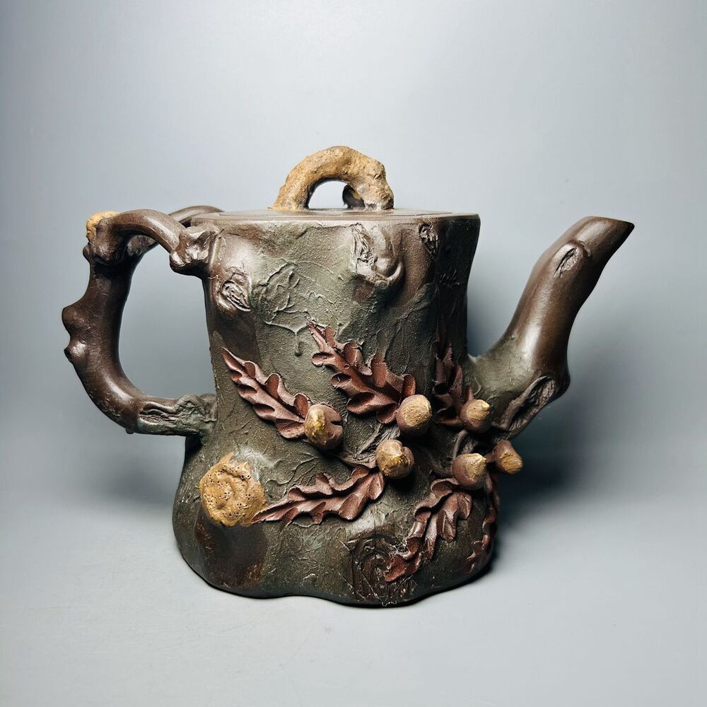 Vintage Chinese Yixing Purple Clay Teapot Zisha Ceremony Ceramic Peach Teaware