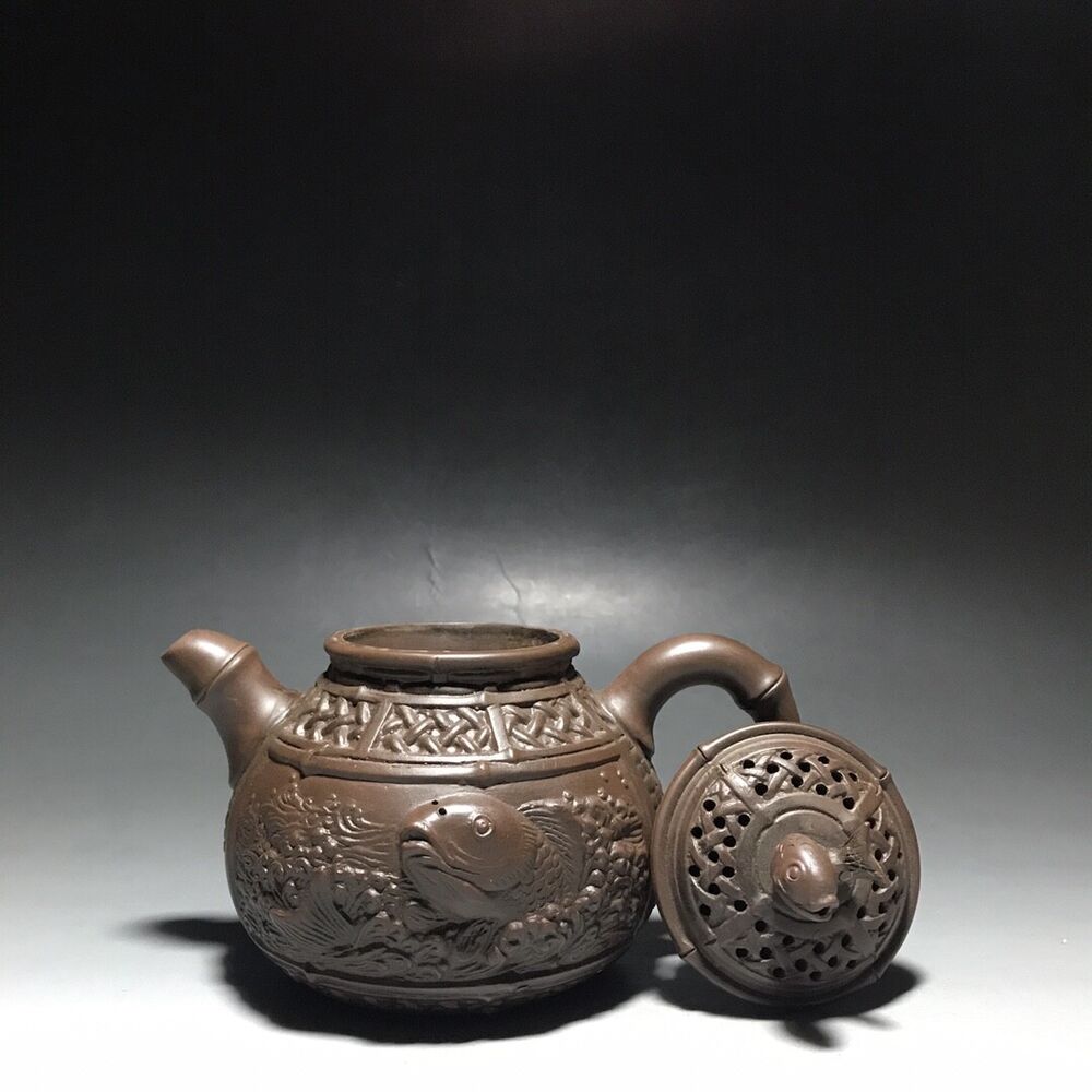 vintage chinese yixing purple clay teapot zisha ceremony teaware collection rare