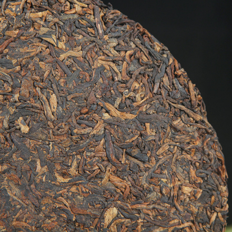 357g Yunnan Ripe Puerh Tea Xishuangbanna Spring Tea Royal Tribute Gold Cake