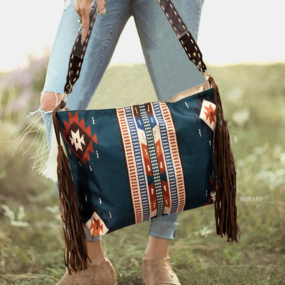 Hand-made Canvas Linen Women's Shoulder Bag Female Woman Beach Bags Crossbody