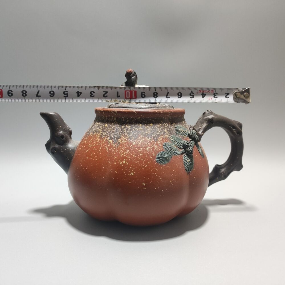 Chinese Yixing Purple Clay Teapot Tea Set Pot Zisha Ceramic Cute Decor Figurine