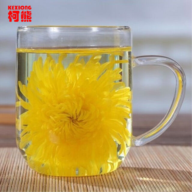 4 Pieces Chrysanthemum A Large Cup of Natural Herbal Tea In Summer Gold Huang Ju