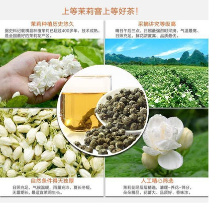 100g Dried Pearl Jasmine Flower Tea Herbal Fragrant Floral Tea Organic Green Tea