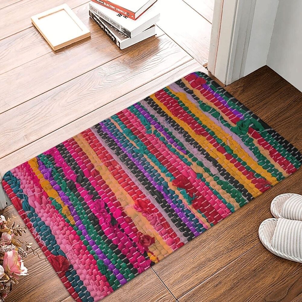 Bedroom Mat Mexican Weave Doormat Kitchen Carpet Entrance Bath Door Rugs 40x60cm