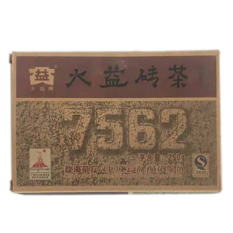 TAETEA 7562 * 2010 Menghai Dayi Pu-erh Tea Brick Pu'er Ripe Puer Tea 250g 001