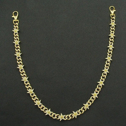 Mens ICED Miami Cuban Link Chain Barbed Thorn Spiked Necklace Plated CZ Jewelry