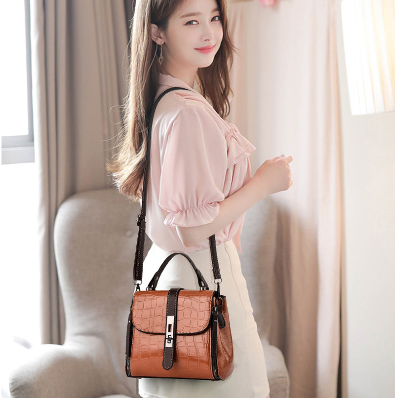Women Crossbody Casual Bag Shoulder Tote PU Leather Casual Handbag Messenger
