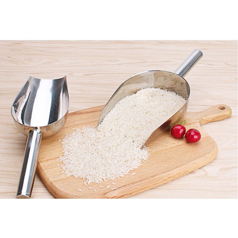8/10/12 Inch Ice Cube Stainless Scoop Shovel Buffet Bar Tool Kitchen Accessories