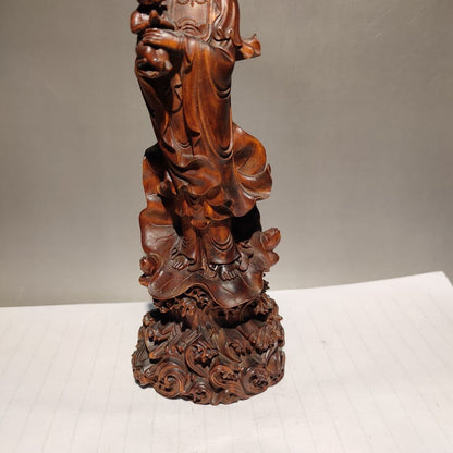 Buddhism meditation fortune praying Kwan-yin quan yin statues wood sculpture art