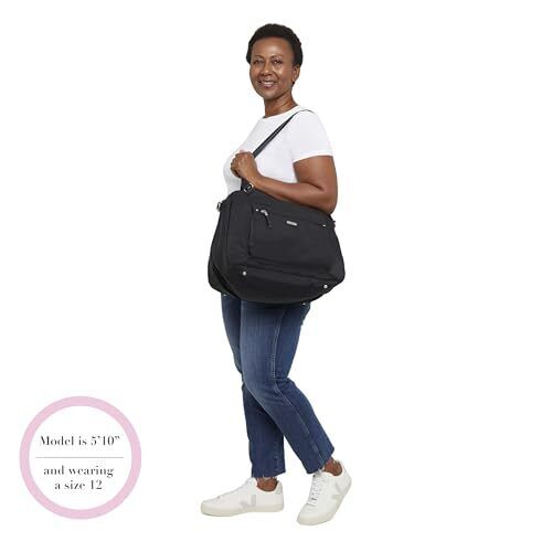 Baggallini Overnight Expandable Laptop Tote - One Size, Sterling Shimmer