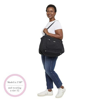 Baggallini Overnight Expandable Laptop Tote - One Size, Sterling Shimmer