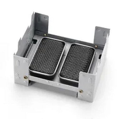 Stainless Steel Outdoor Stove Lightweight Mini Camping Cooking Push-pull Box Kit