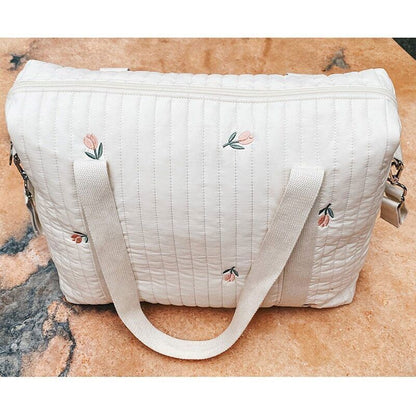 Embroidery Quilted Baby Bag Single Shoulder Bag Travel Outing Bag