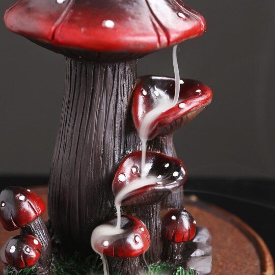 Resin Backflow Incense Burner Creative Mushroom Water Backflow Incense Burner