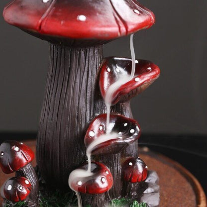 Resin Backflow Incense Burner Creative Mushroom Water Backflow Incense Burner