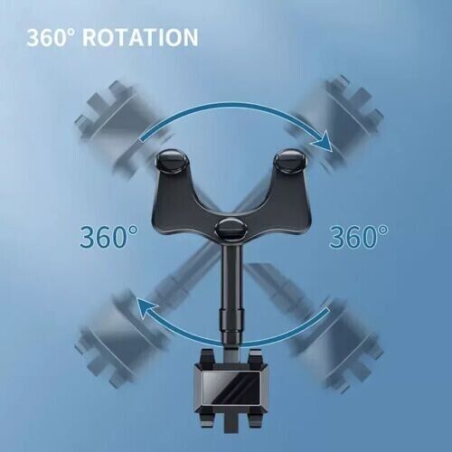 Soporte Sostenedor Universal Retrovisor de Carro Auto Sujetador 360° Giratorio