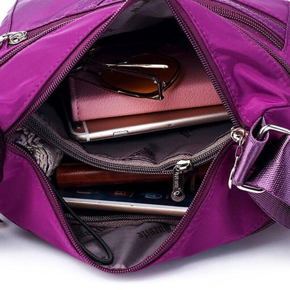 6 Colors Waterproof Nylon Bag Fashion Women Single Shoulder Bag Crossbody Bag,