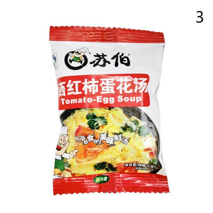Vegetable Egg Soup Instant Vegetable Soup Delicious 1/ Package Freeze-dried Soup