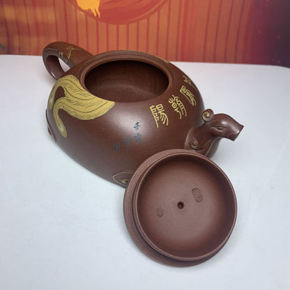 Vintage China Yixing Purple Clay Teapot Zisha Ceremony Exquisite Collectible Art