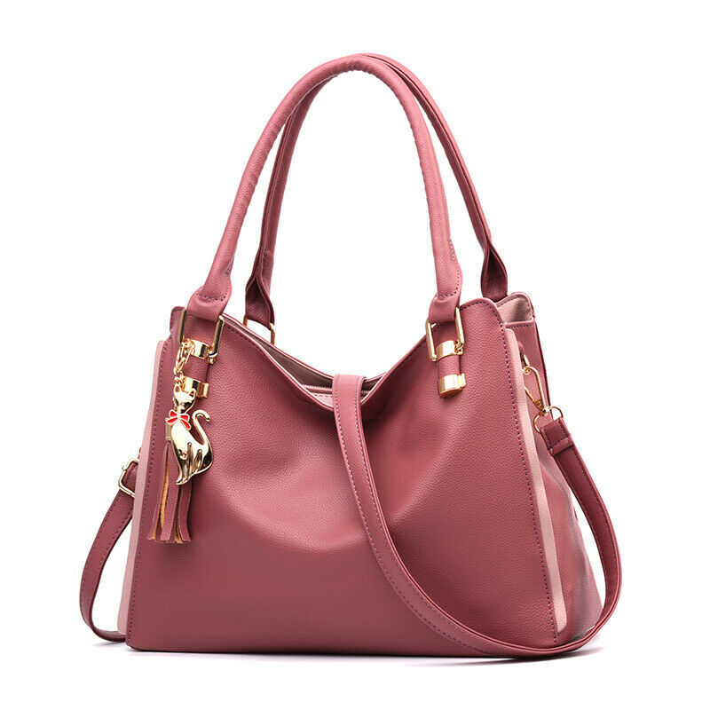 Women's Ladies Vintage PU Leather Handbag Crossbody Tote Messenger Shoulder Bag
