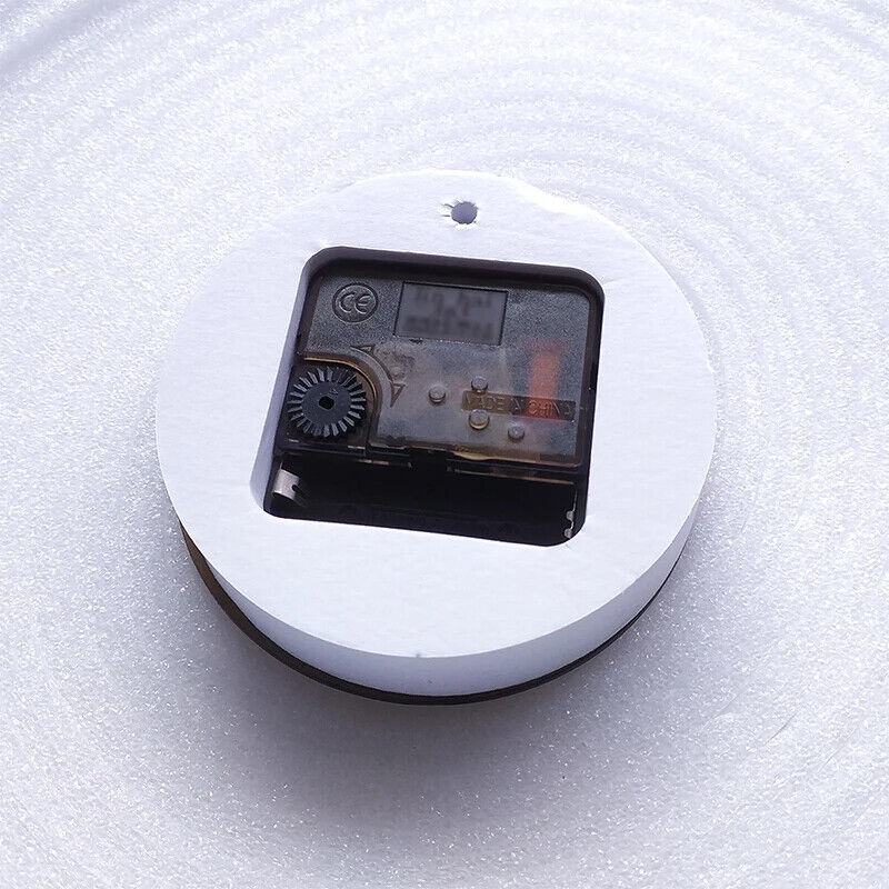DIY Wall Clocks Wooden Round Plastic Cover Sweep Movement Gold Long Hands 10x1cm