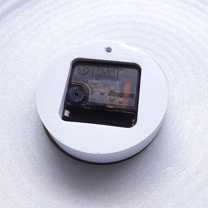 DIY Wall Clocks Wooden Round Plastic Cover Sweep Movement Gold Long Hands 10x1cm