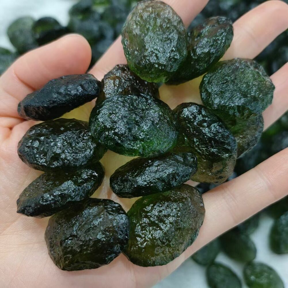 Natural Czech Stone Crystal 6-26g Moldavite Impact Glass Rough Energy Stones