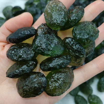 Natural Czech Stone Crystal 6-26g Moldavite Impact Glass Rough Energy Stones