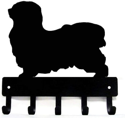 Havanese Dog Key Rack Hanger - 6 Inch Wide/9 Inch Wide Metal Wall Art