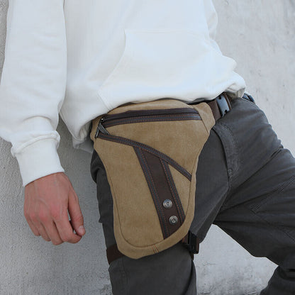 Thigh Fanny Pack Drop Bag Motorcycle Riding Shoulder Pouch Crossbody Leg Bag Men