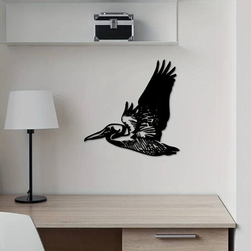 Pelican Metal Wall Art,Metal Wall Art Interior Decoration, Home Office Wall