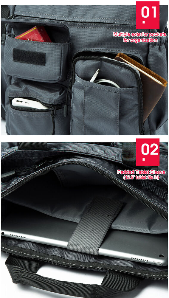 Water Resistant Multi Pockts Nylon Shoulder Bag Crossbody bag Purse Messenger