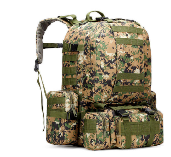 Tactical Backpack 4 in 1 Military Army Backpack Sport Bag Hiking Camping Travel
